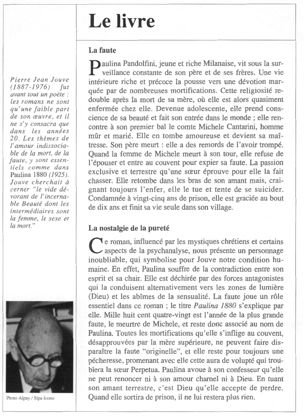 Prévisualisation du document Pierre Jean JOUVE : Paulina 1880 (fiche de lecture)