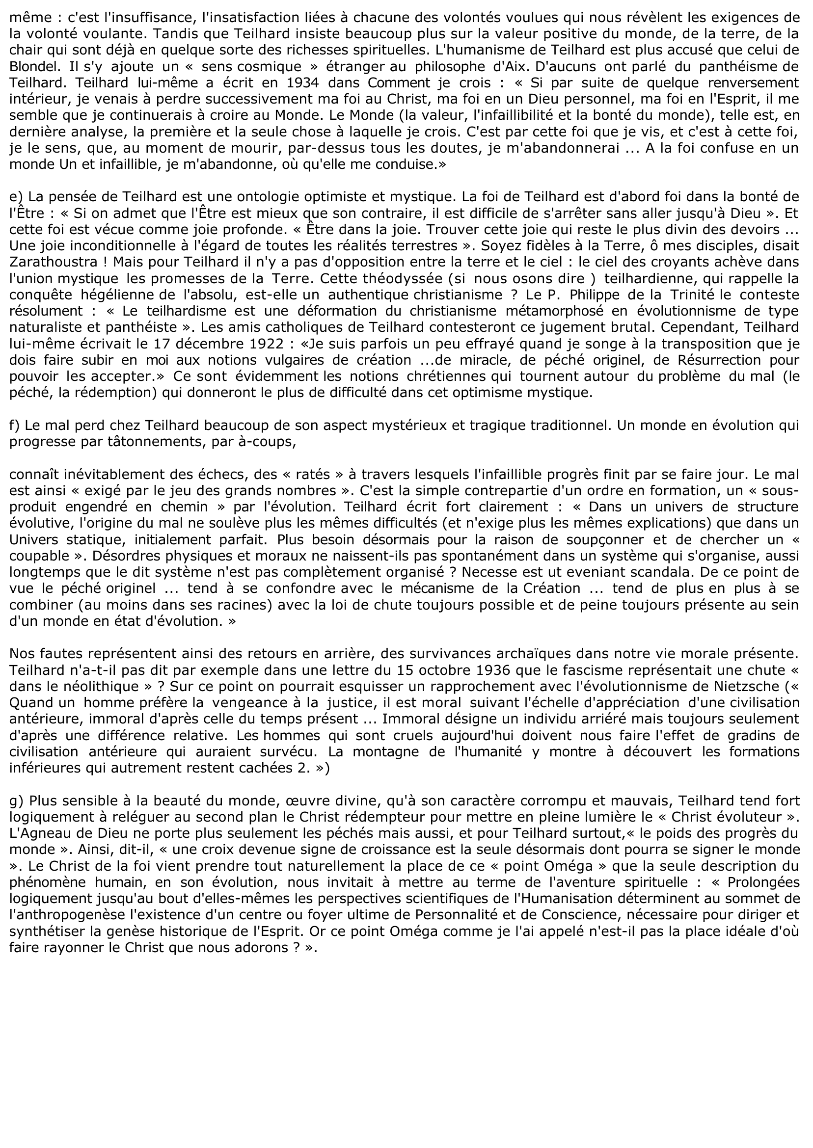Prévisualisation du document Pierre Teilhard de Chardin
