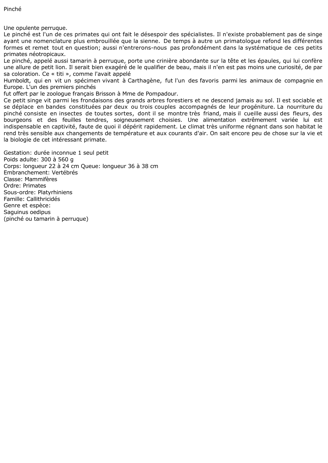 Prévisualisation du document Pinché