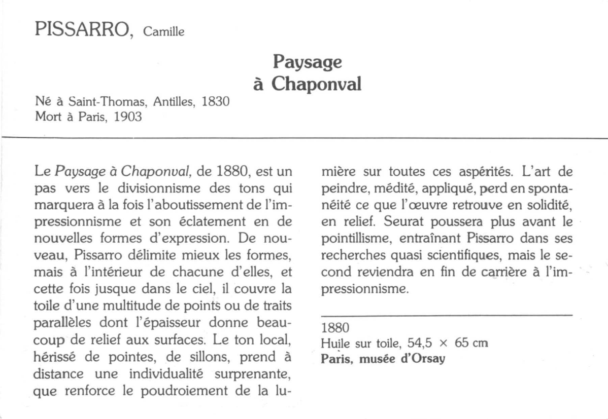 Prévisualisation du document PISSARRO, Camille : Paysage à Chaponval