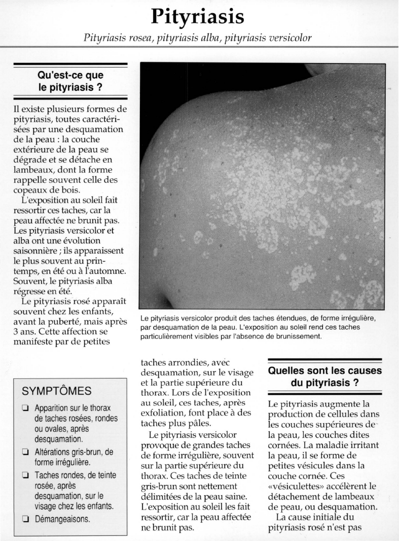 Prévisualisation du document Pityriasis.