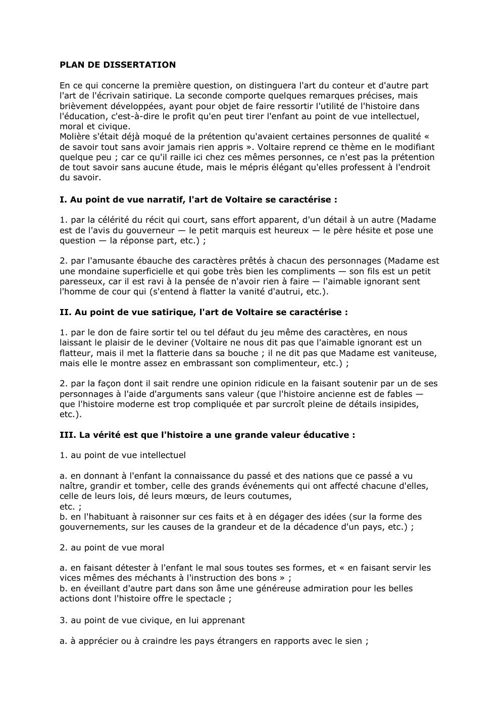 Prévisualisation du document PLAN DE DISSERTATION
En ce qui concerne la première question, on distinguera l'art du conteur et d'autre part
l'art de...