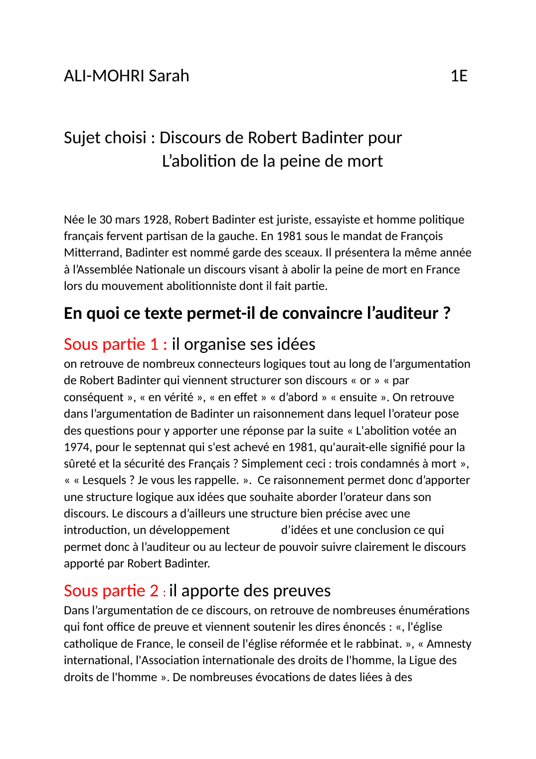 Prévisualisation du document Plan de dissertation Robert Badinter