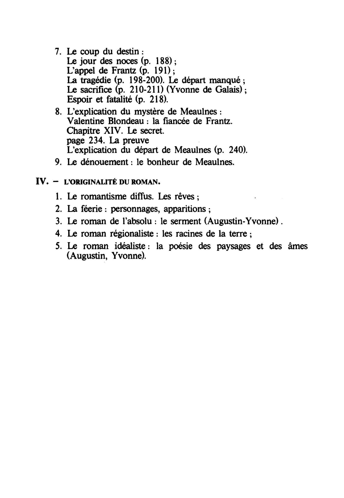 Prévisualisation du document PLAN D'ÉTUDE :LE GRAND MEAULNES (1913) (Alain-Fournier)