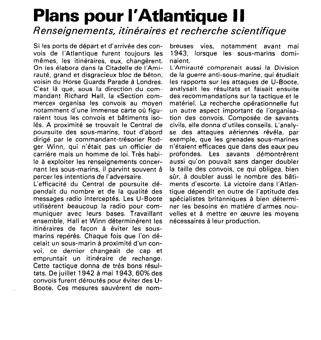 Prévisualisation du document Plans pour l'Atlantique(seconde guerre mondiale).