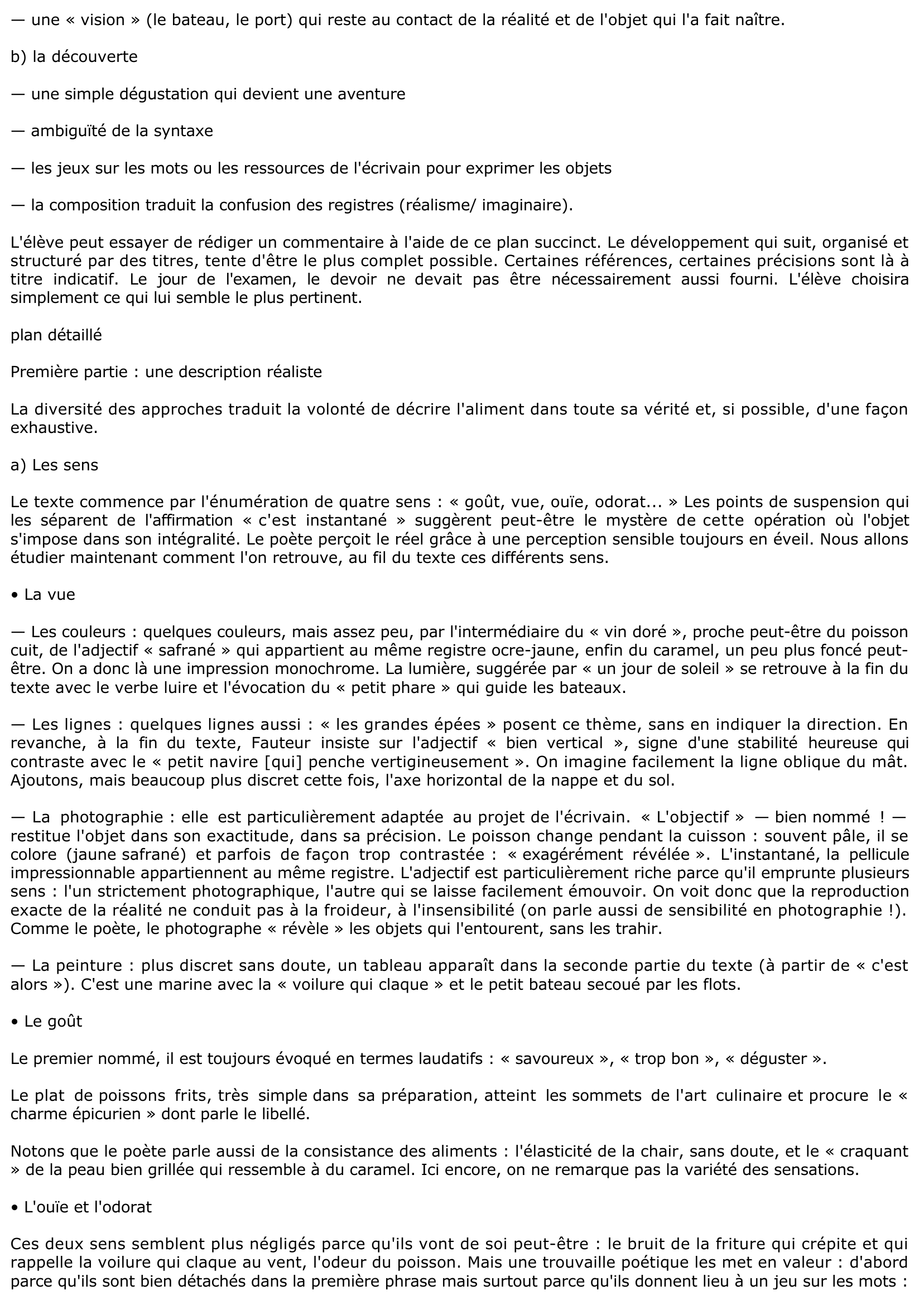 Prévisualisation du document Plat de poissons frits (Francis PONGE, Pièces)