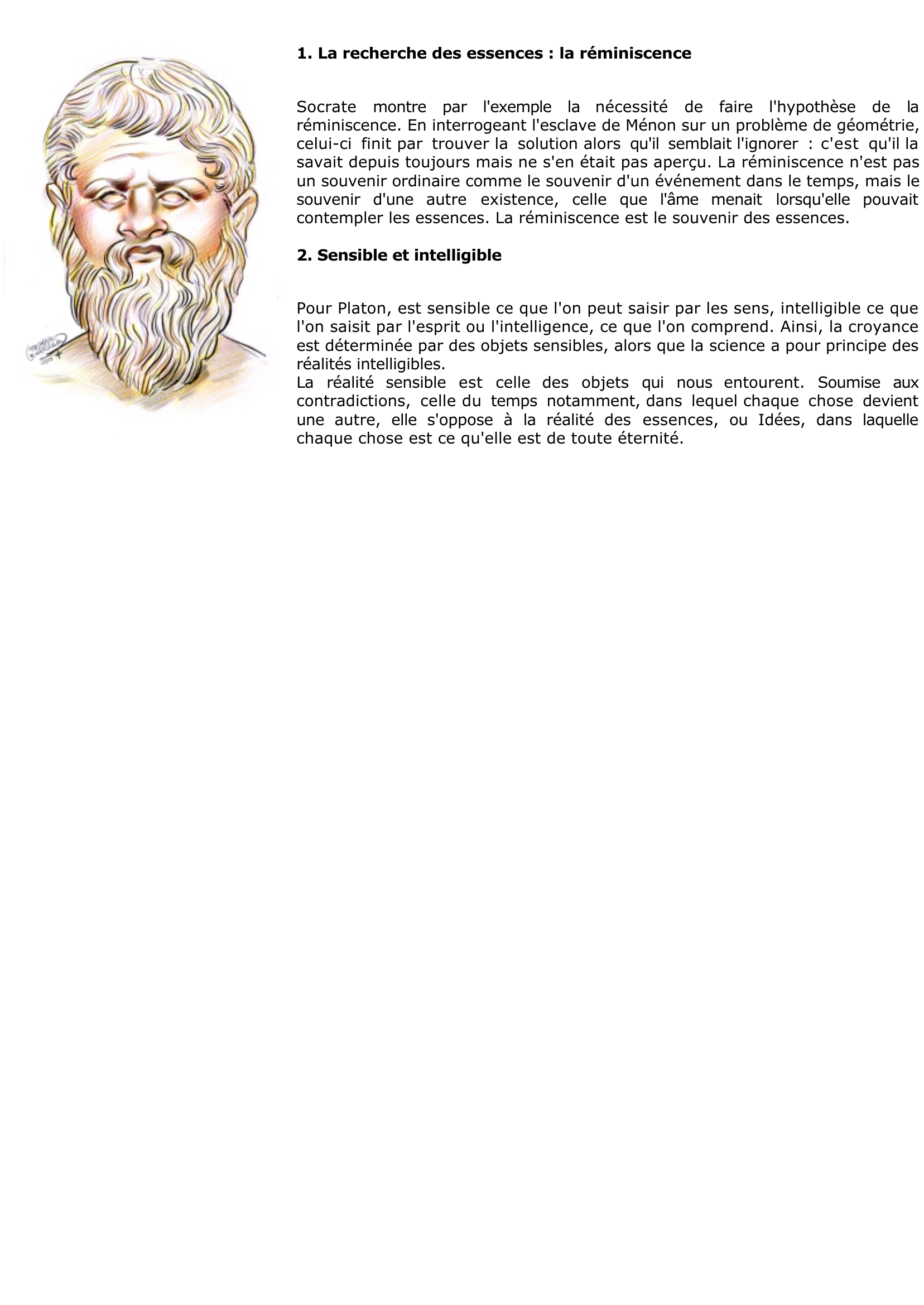 Prévisualisation du document Platon: La théorie des Idées