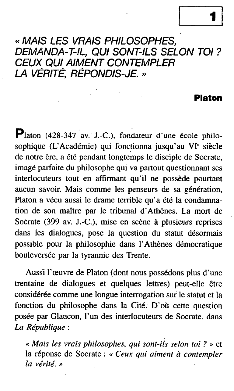Prévisualisation du document Platon, Le mythe de la caverne