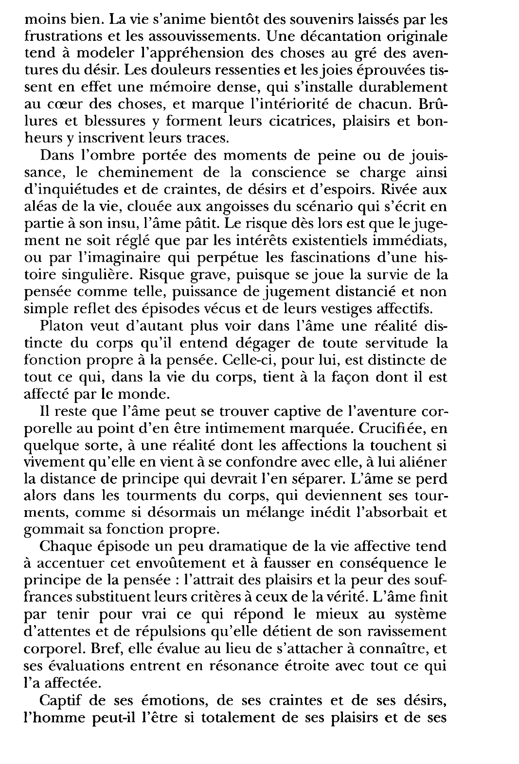 Prévisualisation du document Platon, Phédon, 83c-d : Le clou de l'âme