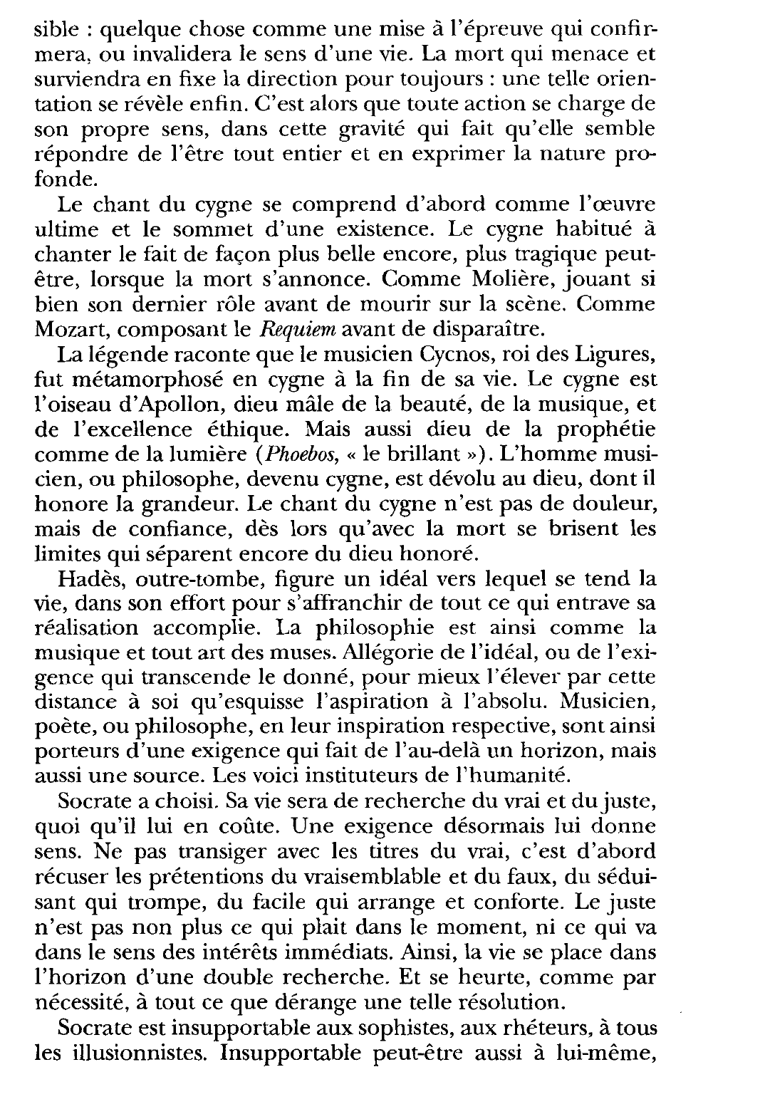 Prévisualisation du document Platon, Phédon, 84e-85b, trad. M. Dixsaut, GF-Flammarion.