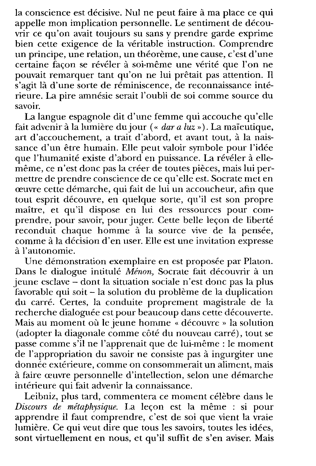 Prévisualisation du document Platon, Théétète, 150b-d  trad. M. Narcy modifiée, GF-Flammarion.