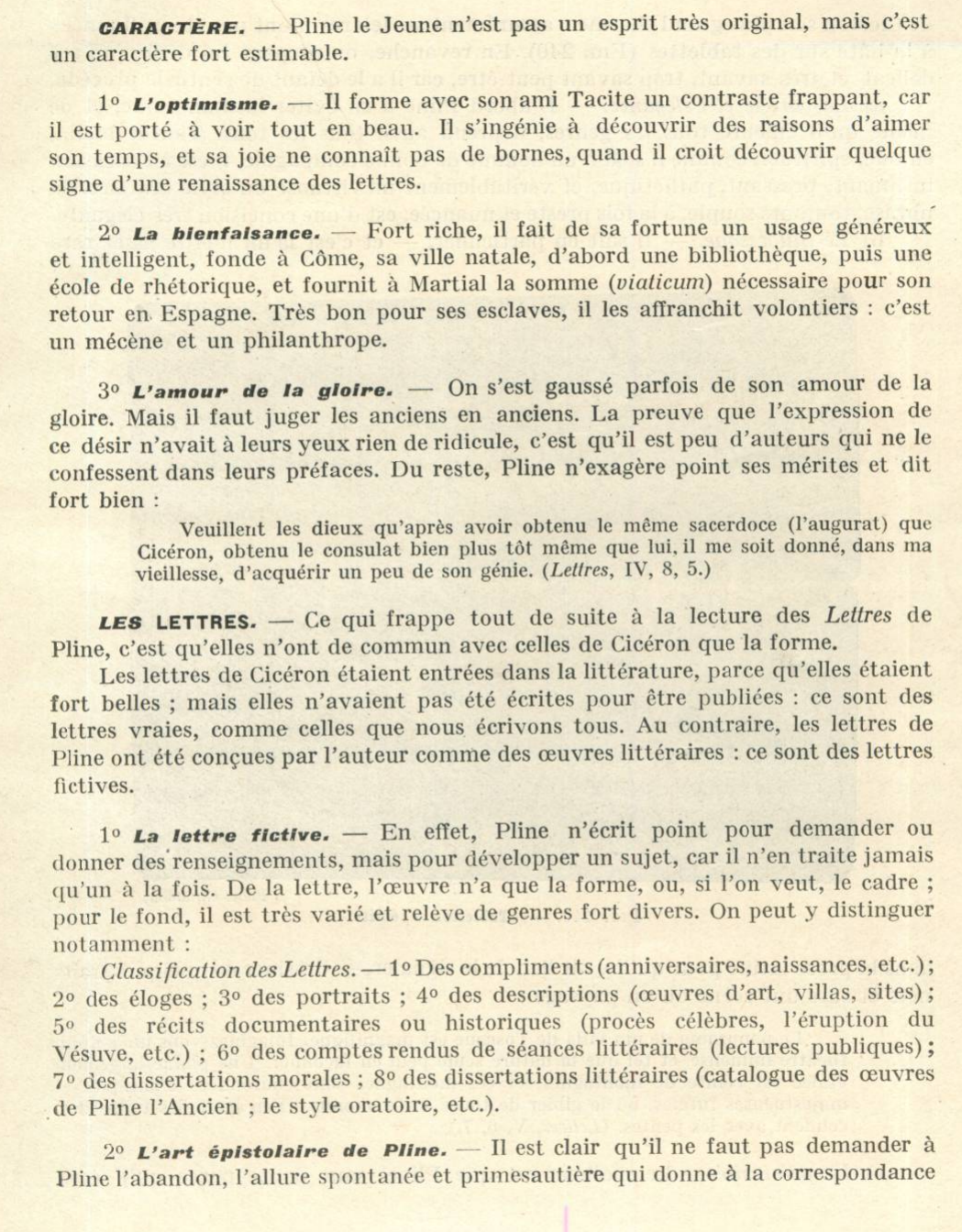 Prévisualisation du document PLINE LE JEUNE — Les Lettres. — La correspondance avec Trajan. Le Panégyrique de Trajan.