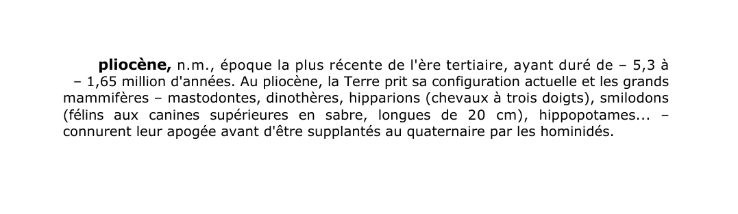 Prévisualisation du document pliocène, n.