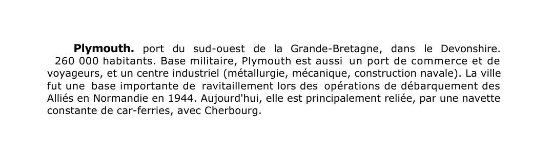 Prévisualisation du document Plymouth.