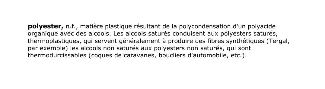 Prévisualisation du document polyester, n.