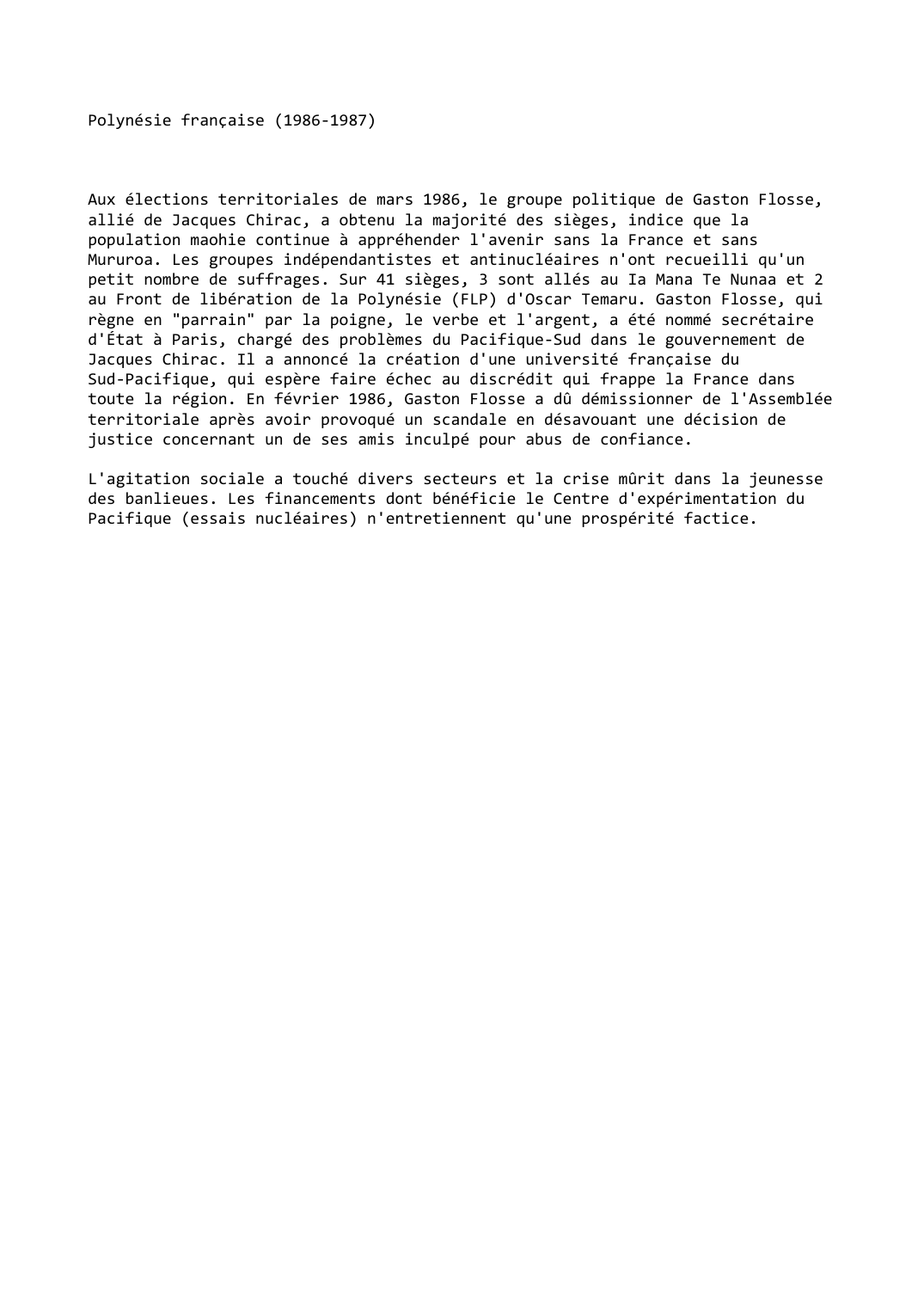 Prévisualisation du document Polynésie française (1986-1987)
