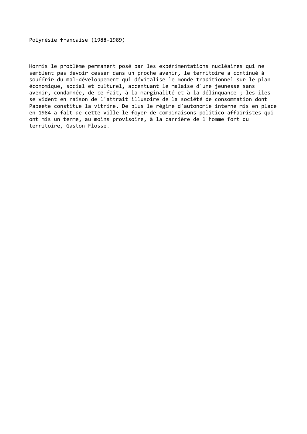 Prévisualisation du document Polynésie française (1988-1989)