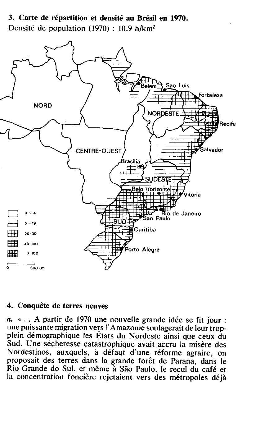 Prévisualisation du document Population et espace au Brésil dans les années 1970