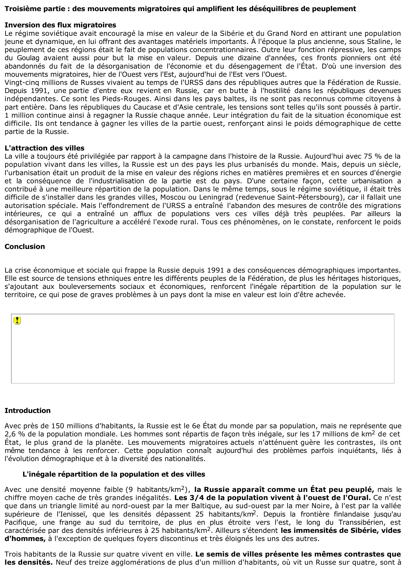 Prévisualisation du document Populations et peuplement dans l'espace russe 

?