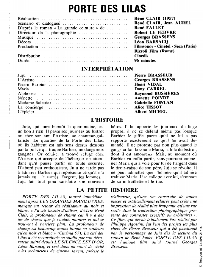 Prévisualisation du document PORTE DES LILAS