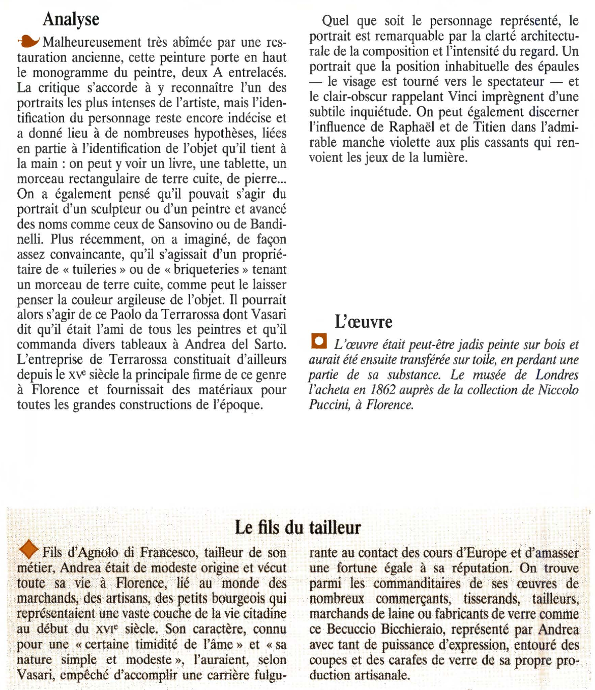 Prévisualisation du document PORTRAIT DE JEUNE HOMME de DEL SARTO