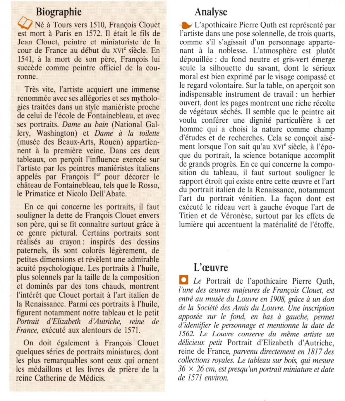 Prévisualisation du document PORTRAIT DE L'APOTHICAIRE PIERRE QUTH de CLOUET