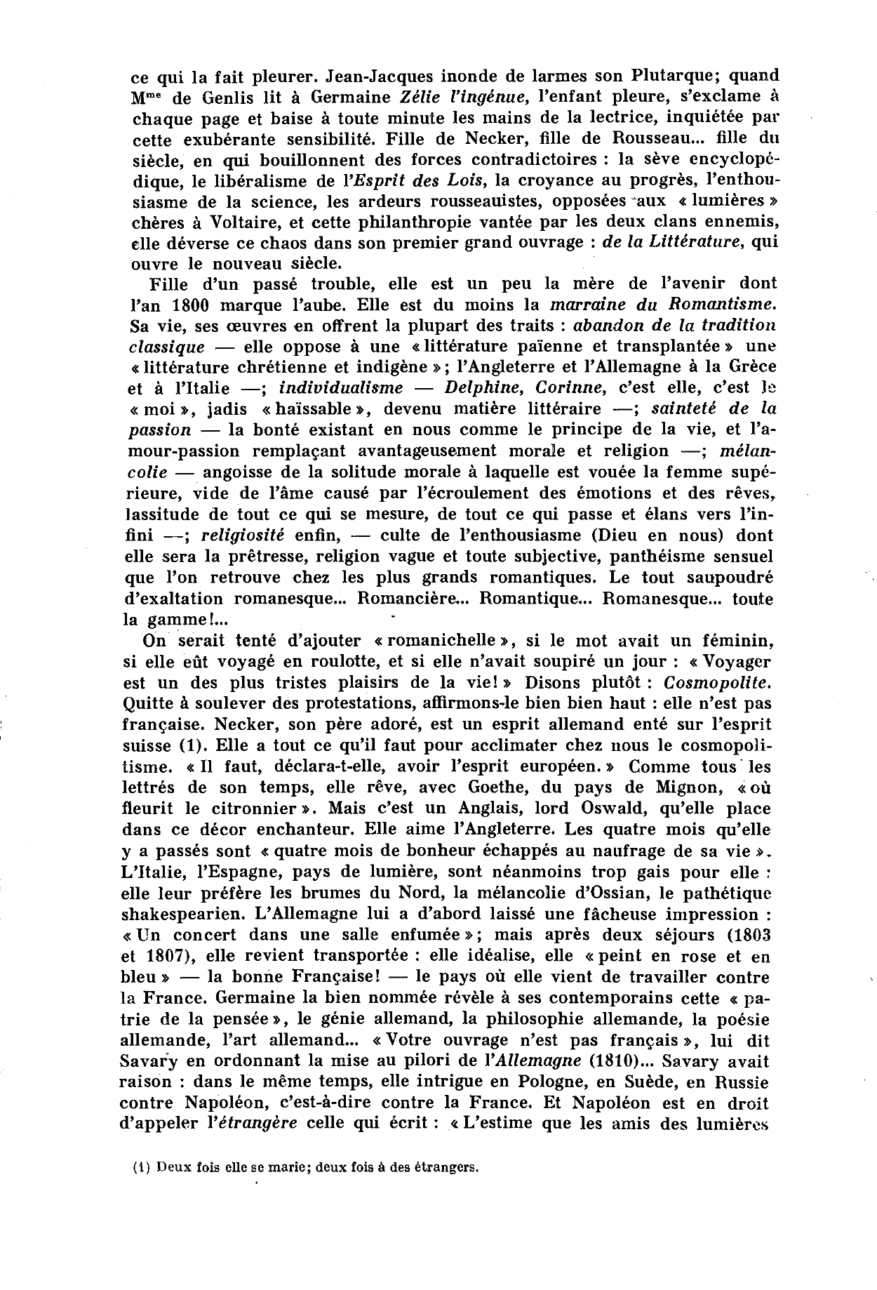 Prévisualisation Prévisualisation du document Portrait de Madame de Staël