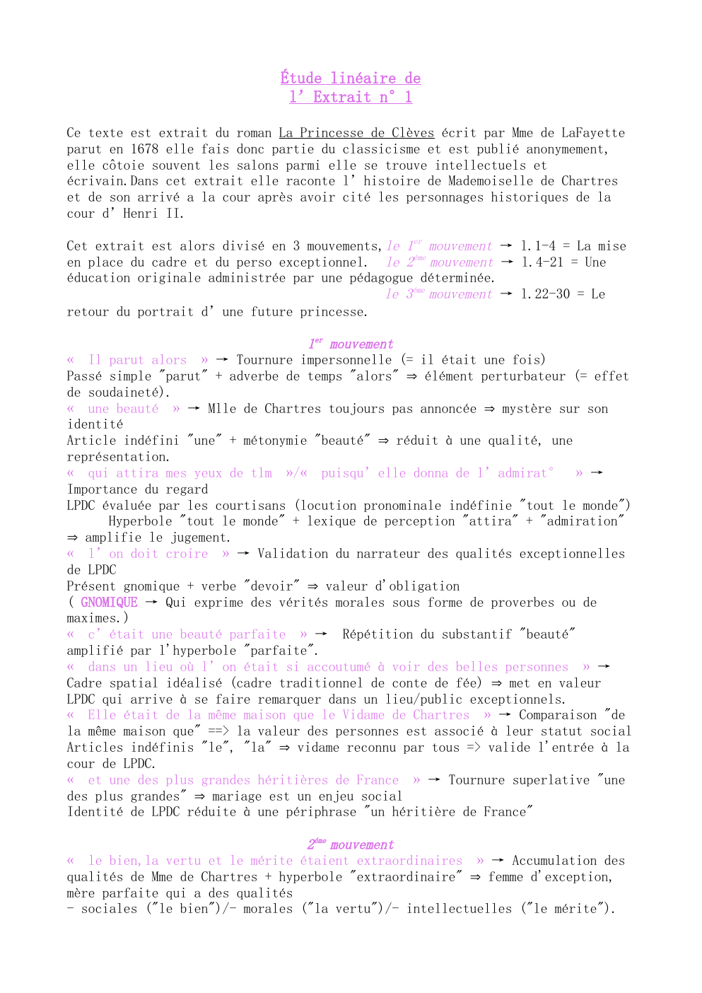 Prévisualisation du document Portrait de Mlle de Chartres