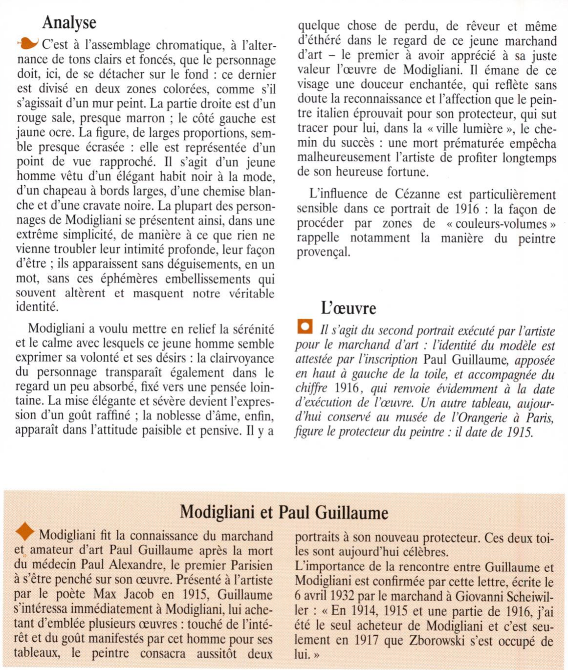 Prévisualisation du document PORTRAIT DE PAUL GUILLAUME de MODIGLIANI