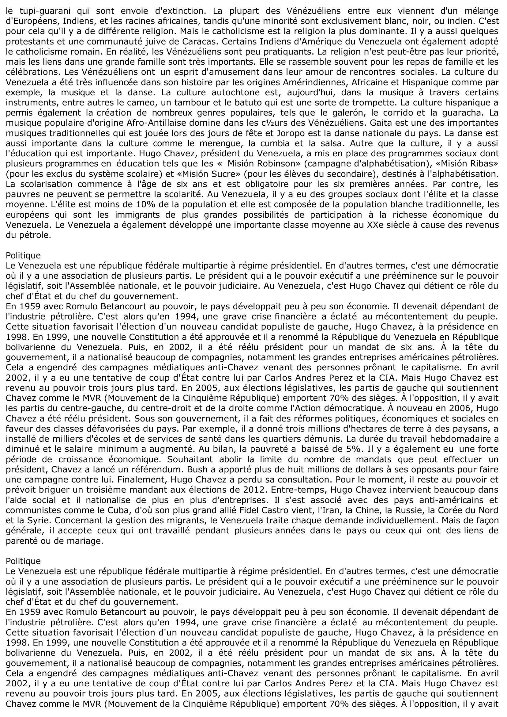 Prévisualisation du document PORTRAIT D'UN PAYS D'ÉMIGRATION DU VENEZUELA