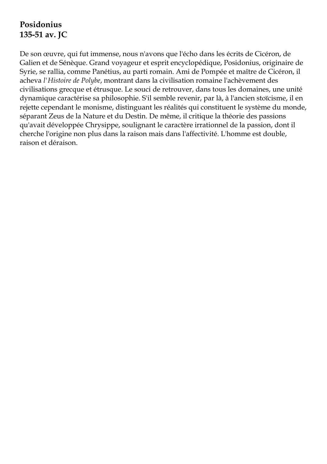 Prévisualisation du document Posidonius