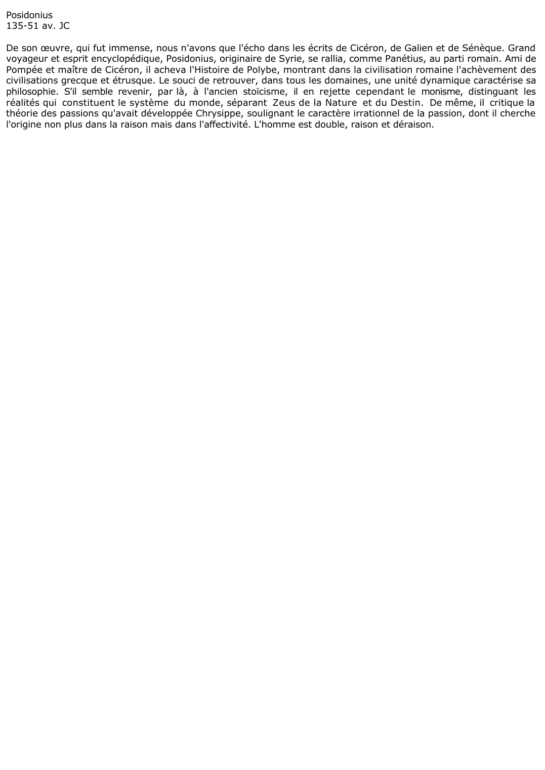 Prévisualisation du document Posidonius