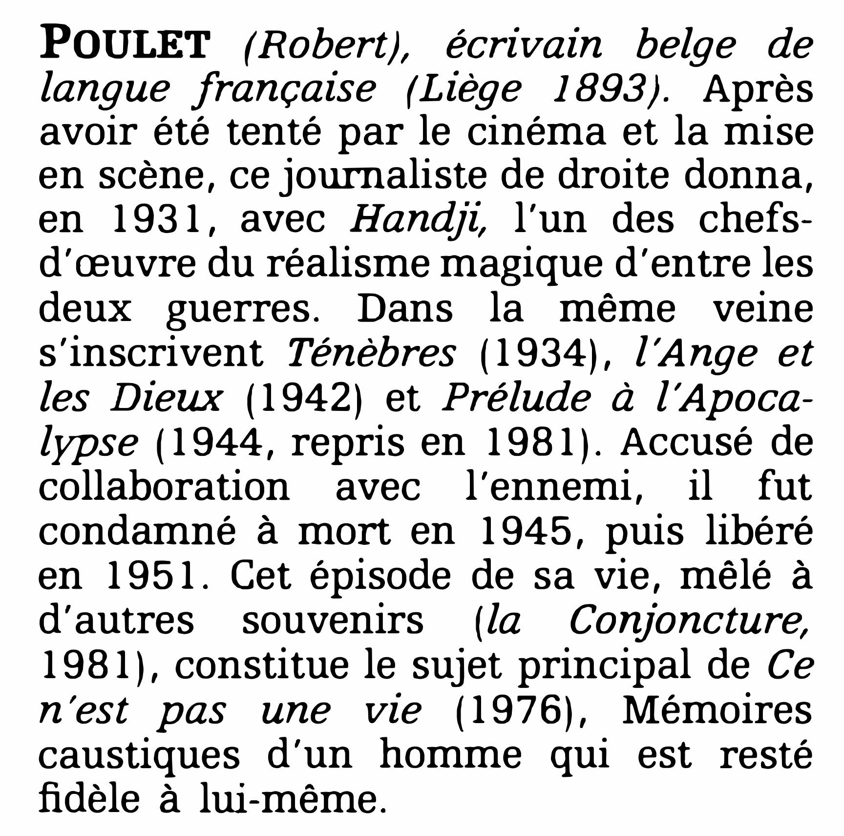 Prévisualisation du document POULET (Robert)