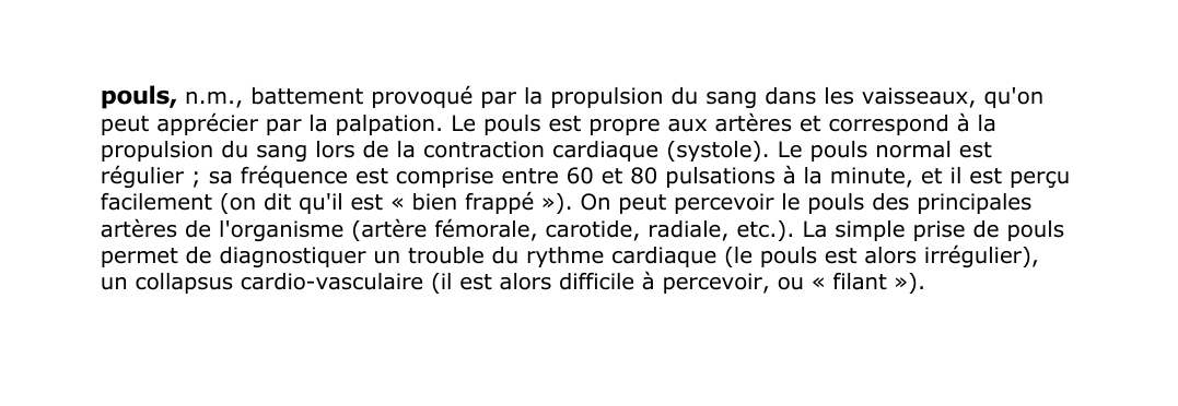 Prévisualisation du document pouls, n.