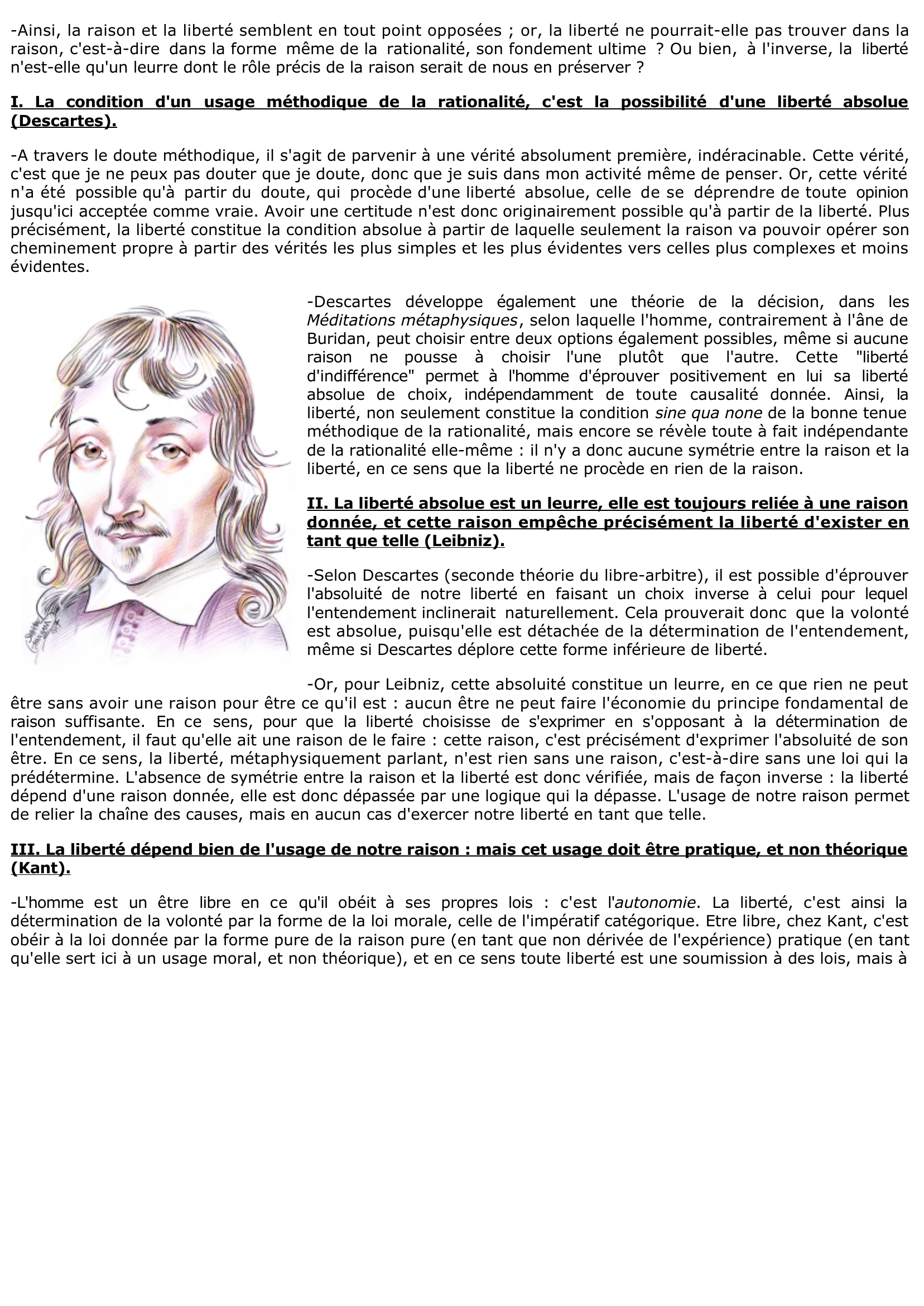Prévisualisation du document Pour être libre, avons-nous besoin de la raison ?