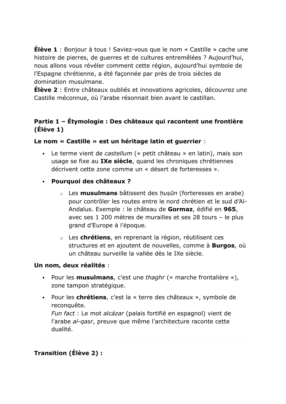 Prévisualisation du document Pourquoi des châteaux ?