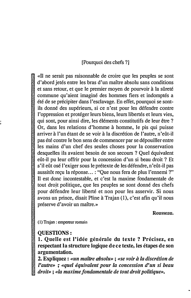 Prévisualisation du document [Pourquoi des chefs ?] - Rousseau