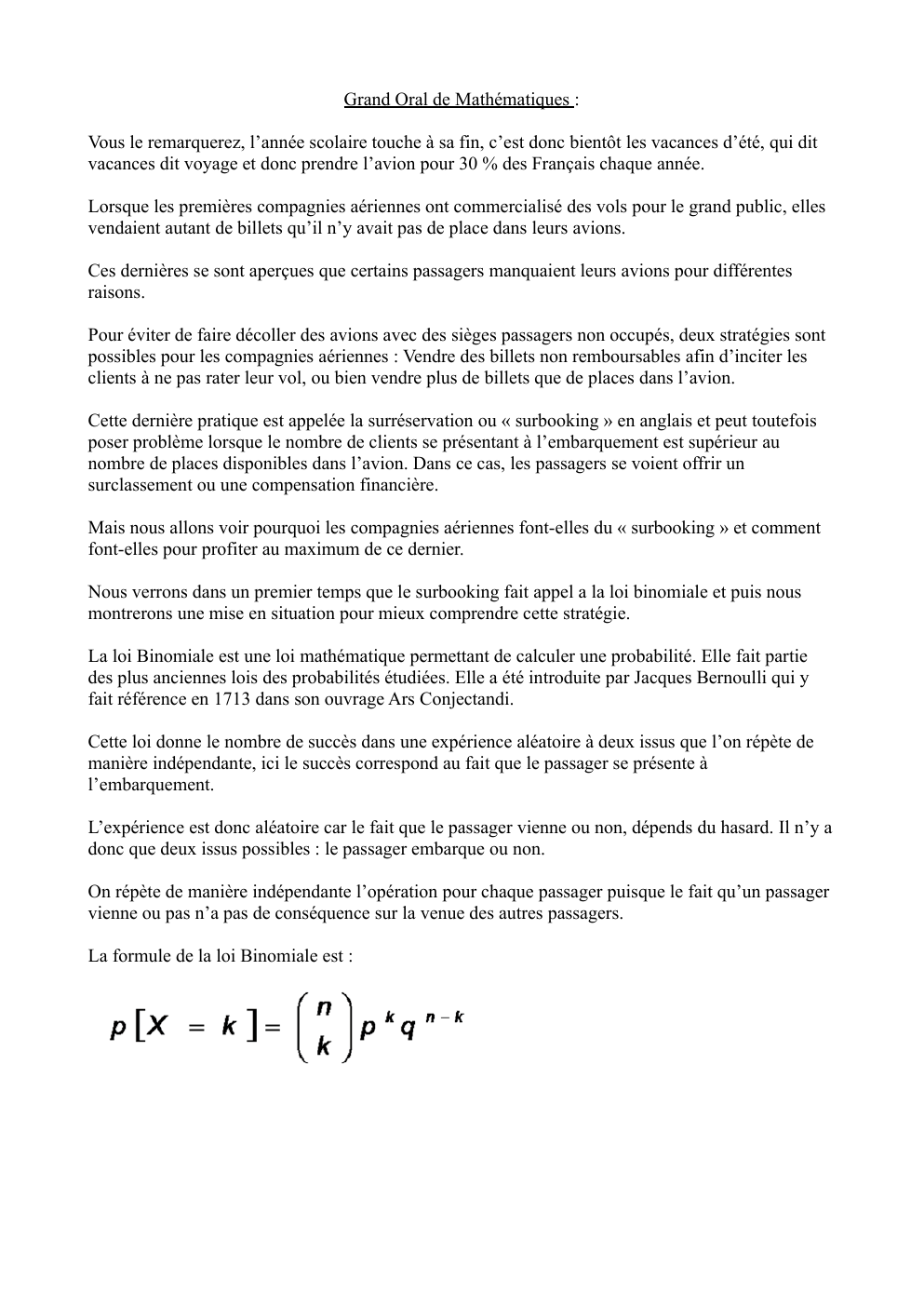 Prévisualisation du document pourquoi les compagnies aériennes font-elles du « surbooking » et comment font- elles pour profiter au maximum de ce dernier.