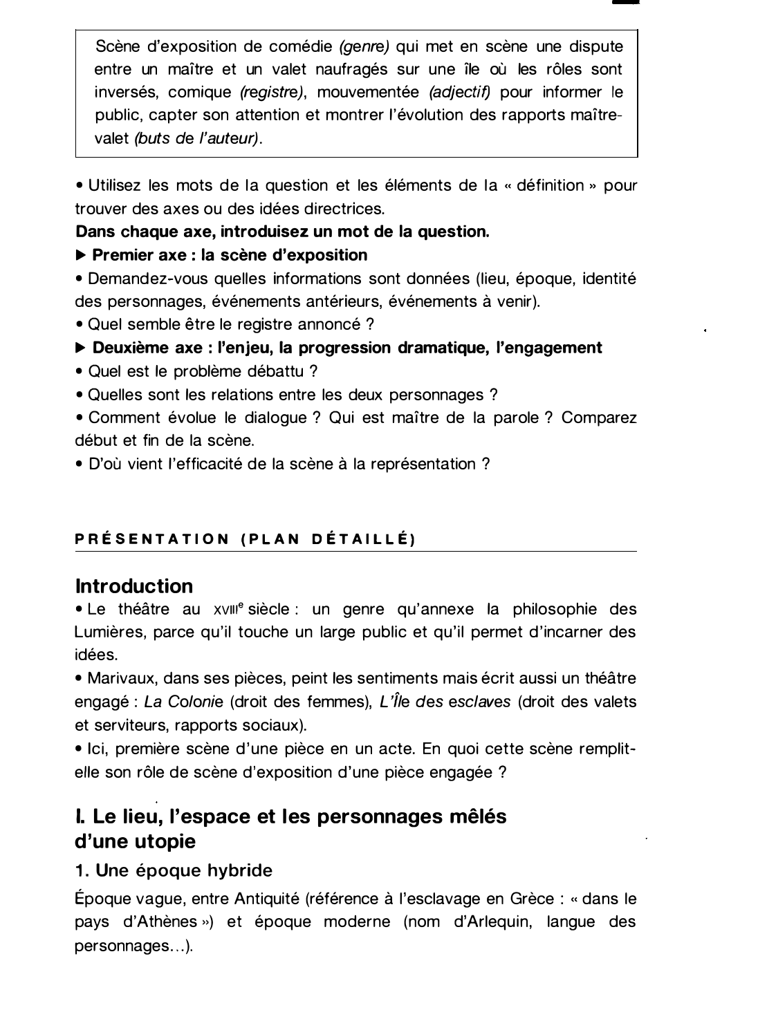 Prévisualisation du document ► Pourquoi peut-on dire que cette scène joue pleinement son rôle d'exposition d'une pièce engagée ?