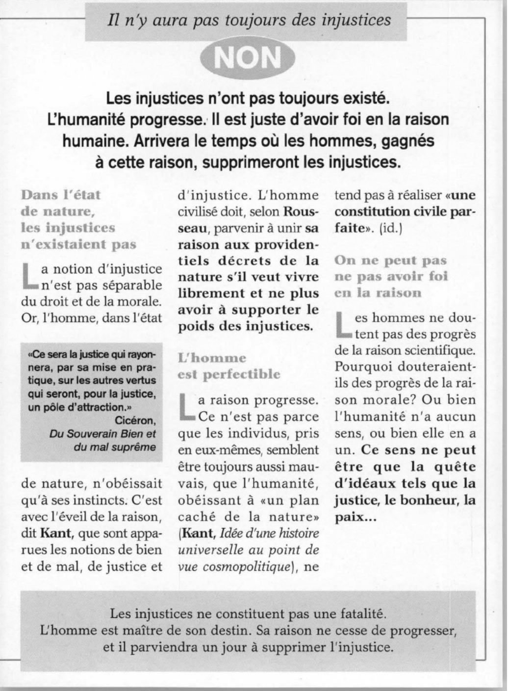 Prévisualisation du document Pourra-t-on un jour supprimer toutes les injustices ?