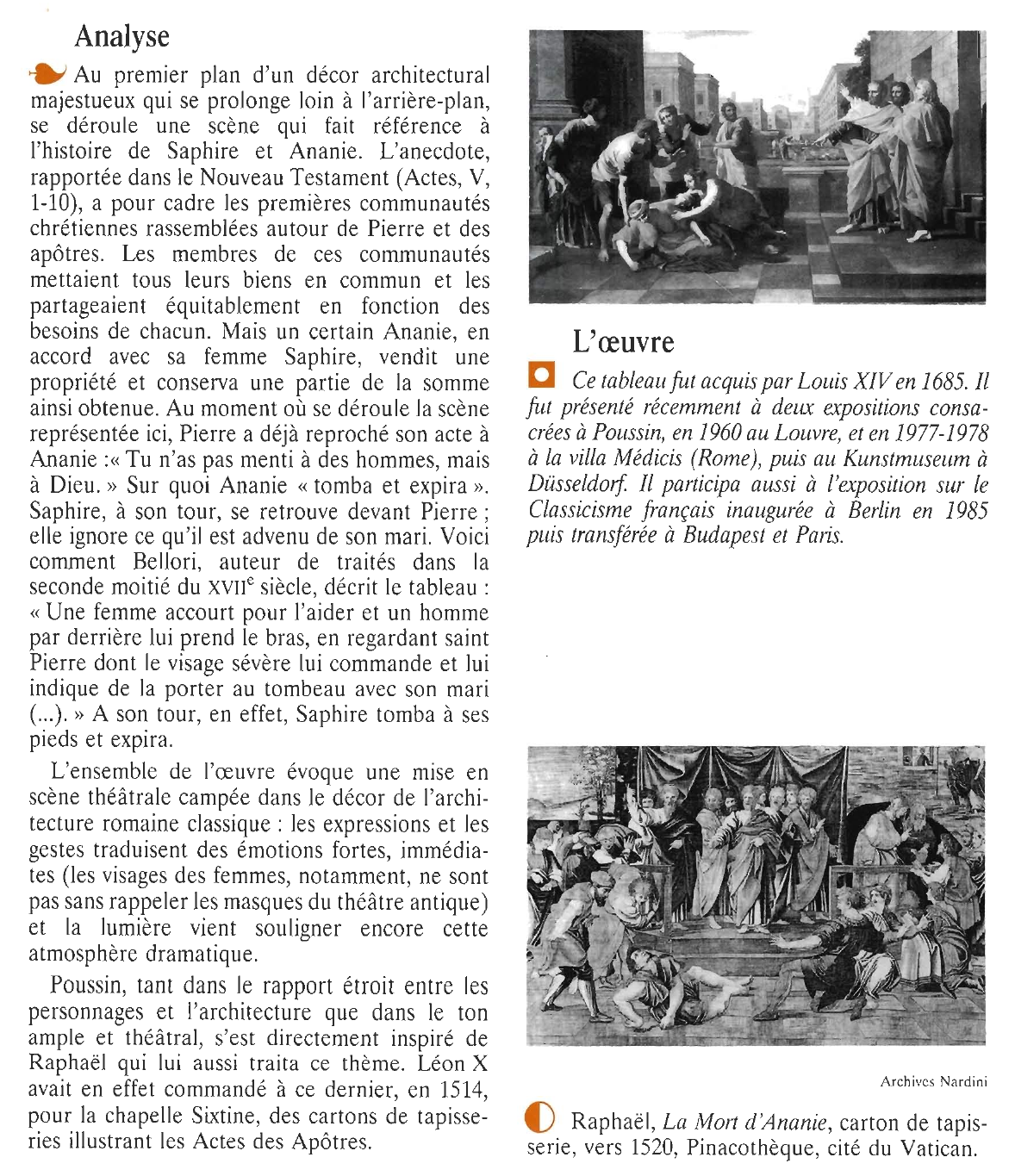 Prévisualisation du document POUSSIN Nicolas : LA MORT DE SAPHIRE