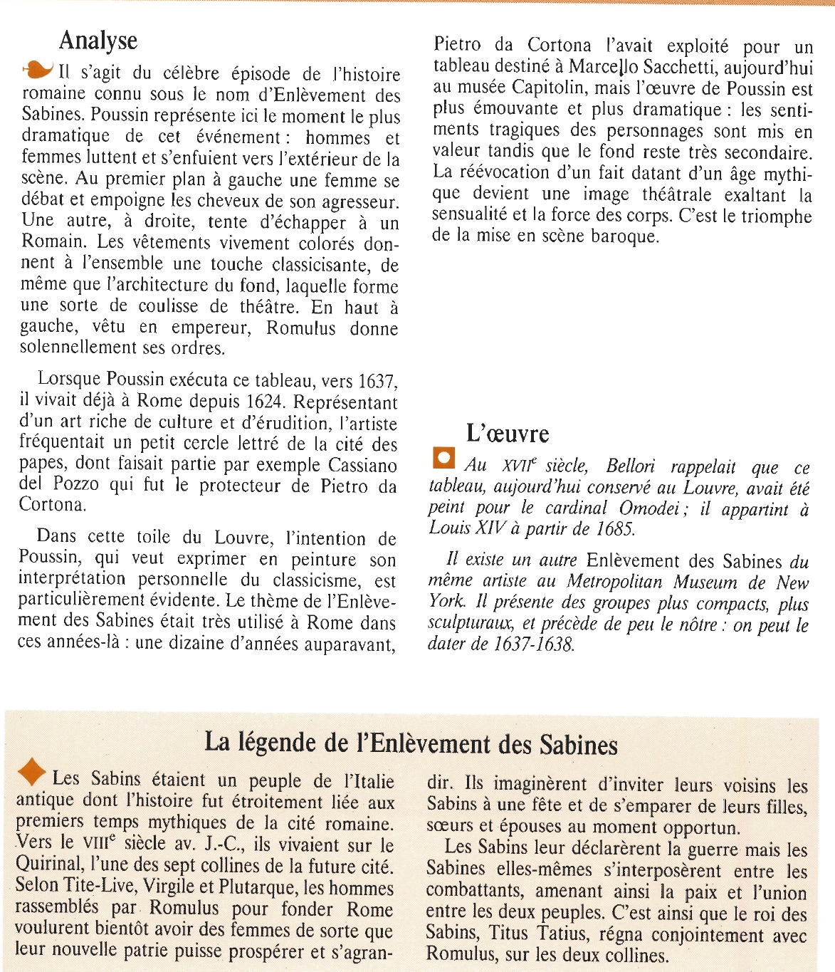 Prévisualisation du document POUSSIN Nicolas : L'ENLÈVEMENT DES SABINES