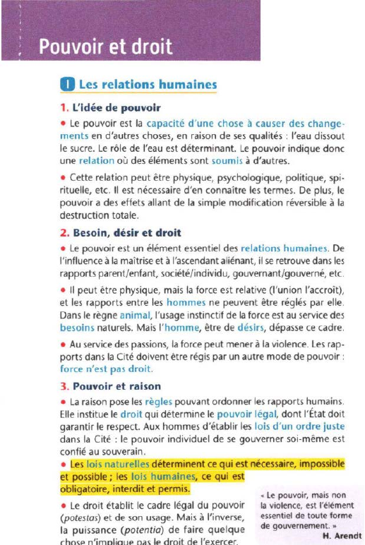 Prévisualisation du document '
'

: Pouvoir et droit
0

Les relations humaines

1. L'Idée de pouvoir
• Le pouvoir est la capacité...