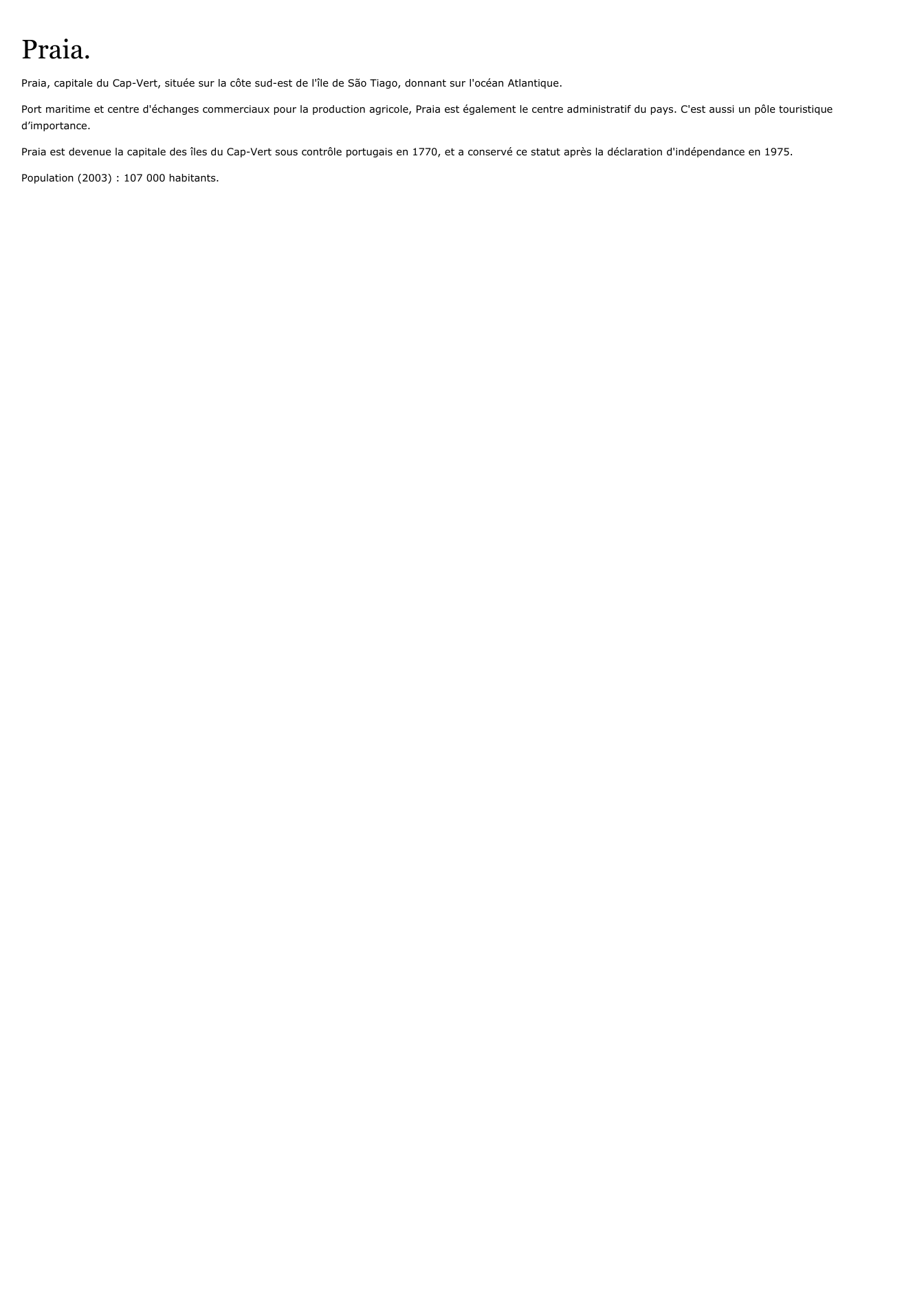 Prévisualisation du document Praia.