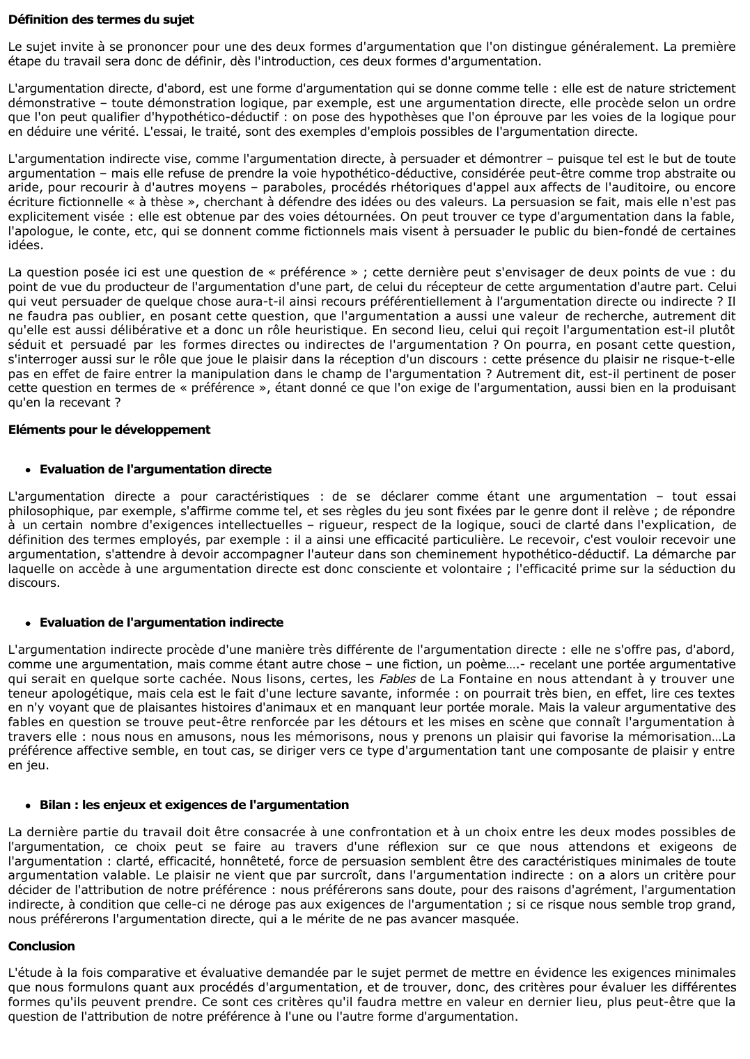 Prévisualisation du document 	Préférez-vous l'argumentation directe ou l'argumentation indirecte ?