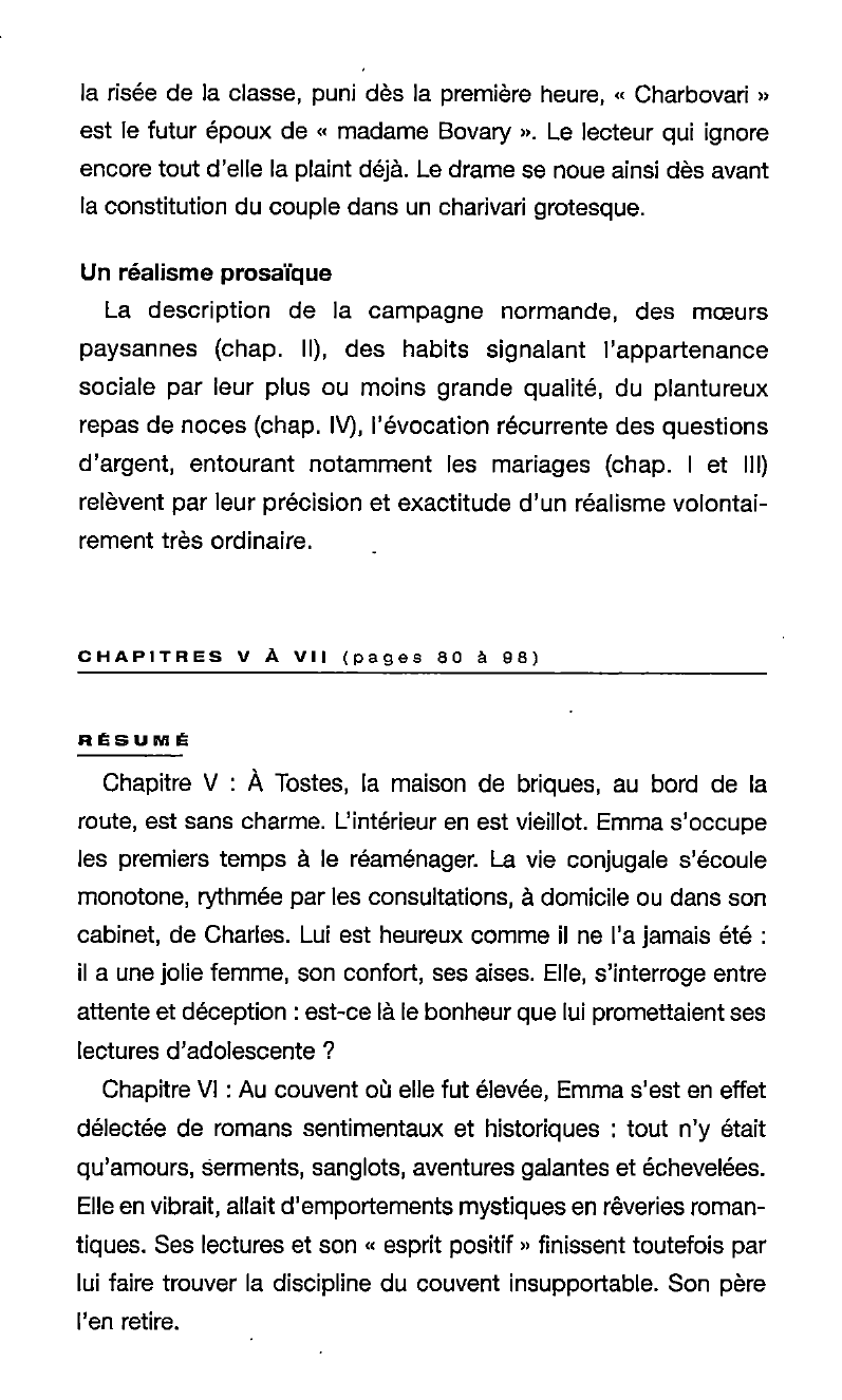 Prévisualisation du document PREMIERE PARTIE de Madame Bovary de Flaubert