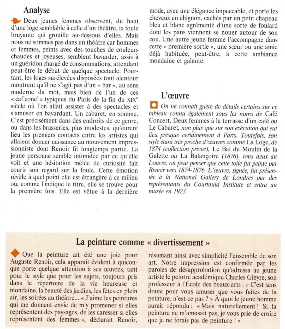 Prévisualisation du document PREMIÈRE SORTIE d'Auguste RENOIR