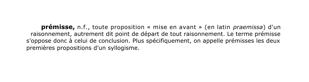 Prévisualisation du document prémisse, n .