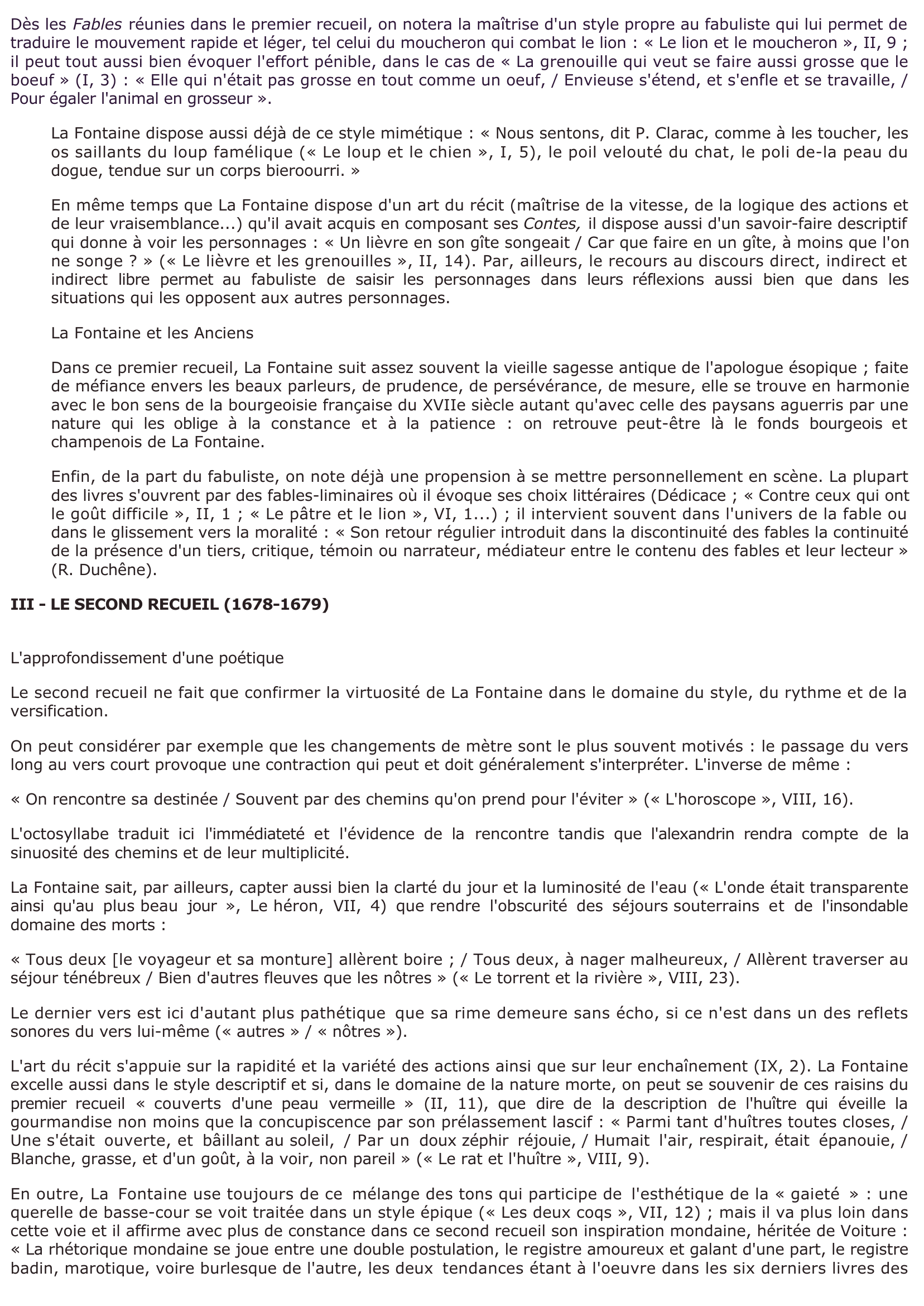 Prévisualisation du document Présentation des Fables de La Fontaine