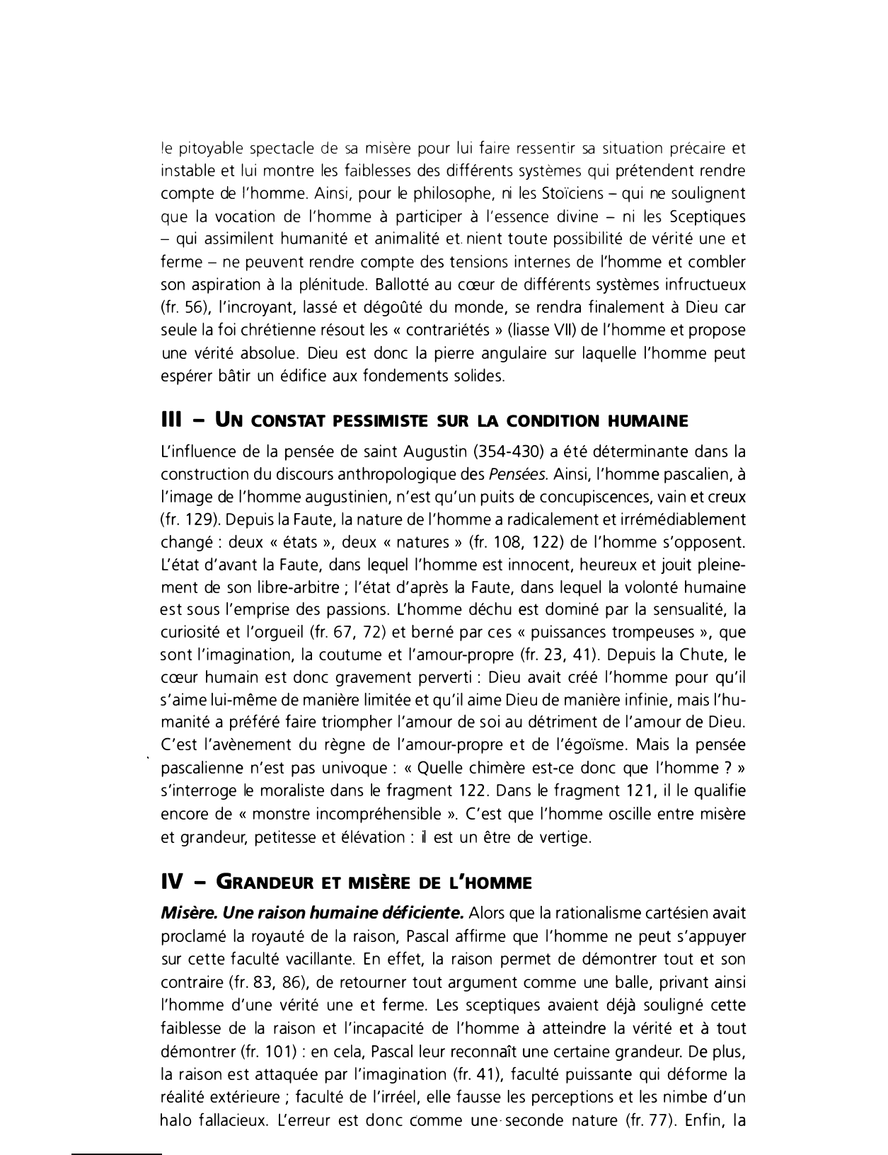 Prévisualisation du document Présentation des PENSÉES de Blaise PASCAL
